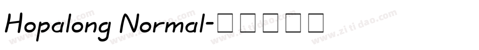 Hopalong Normal字体转换